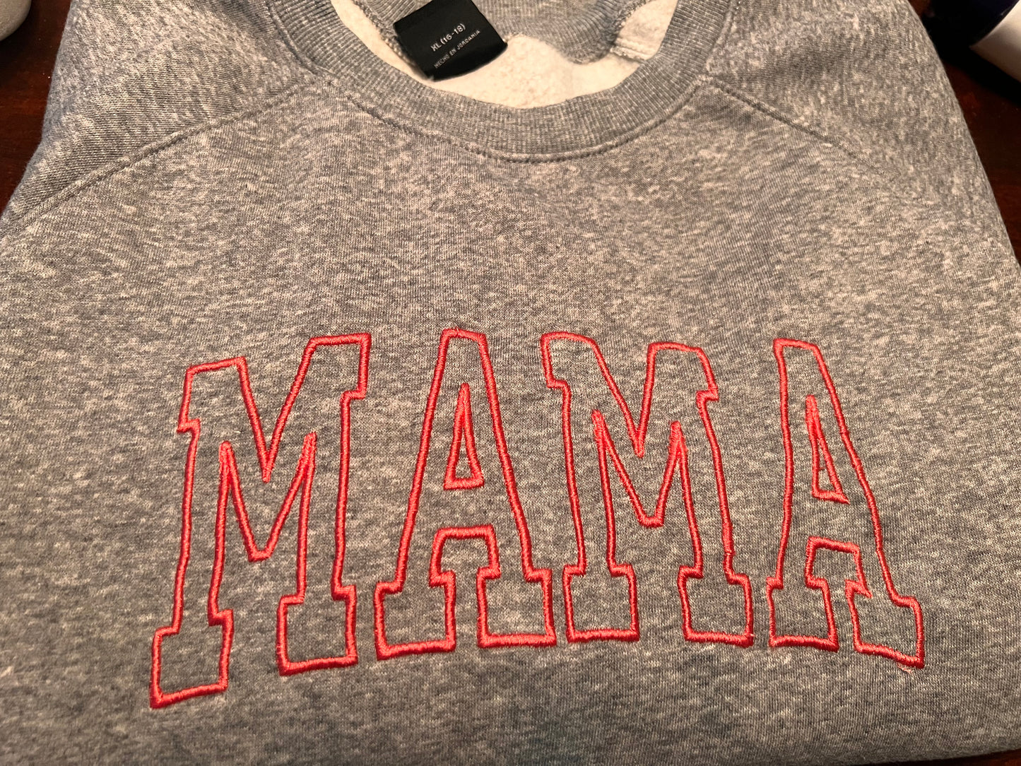 "MAMA" Embroidered Sweater