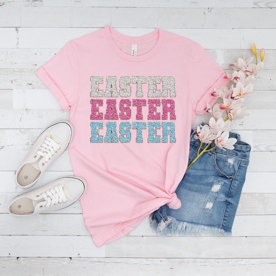 Short Sleeve Varsity Letter Easter Tee